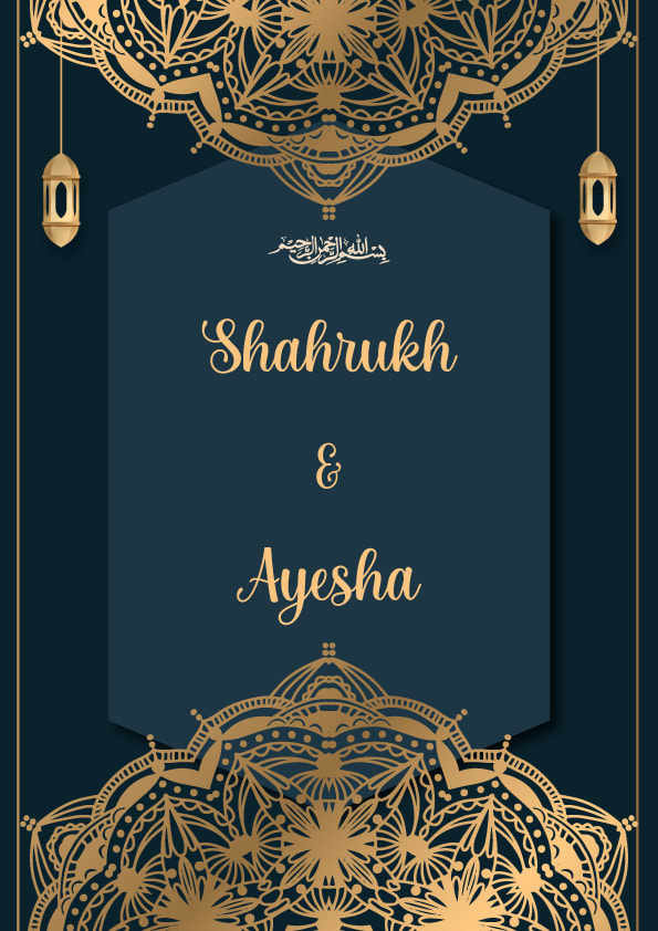 Barkat-e-Ishq wedding invitation template