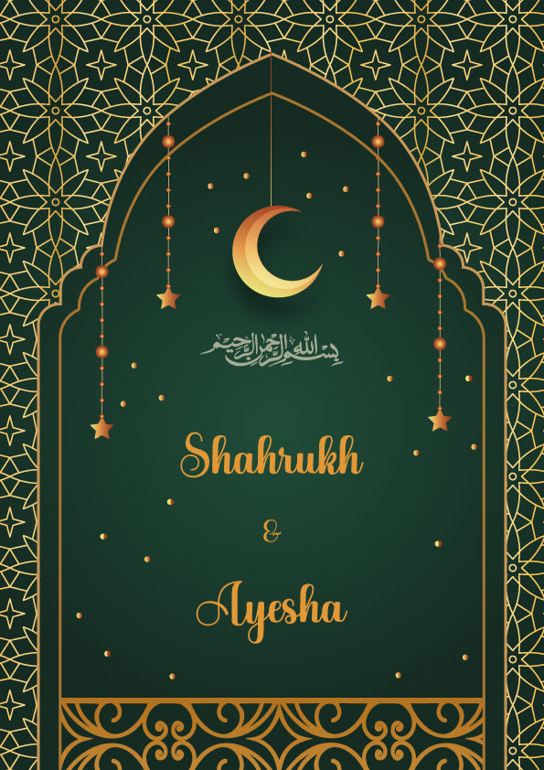 Nikah Nama wedding invitation template