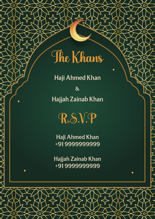Nikah Nama wedding invitation template - Page 3
