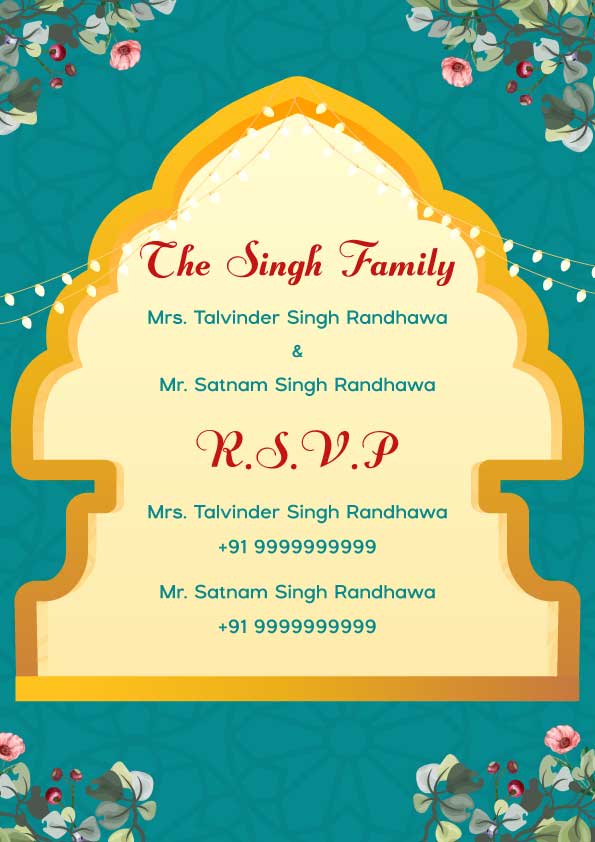 Laung Da Lashkara wedding invitation template - Page 3