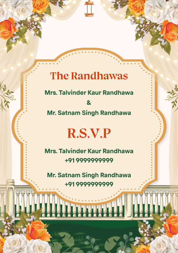 Maahi Ve wedding invitation template - Page 3