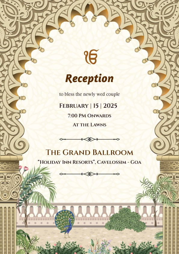 Heer Sajna wedding invitation template - Page 4