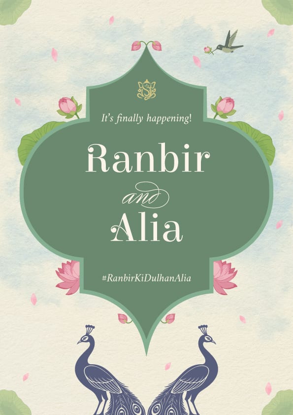 Pavitra Bandhan wedding invitation template