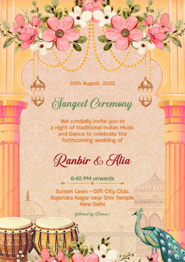 Phera Promise wedding invitation template - Page 4