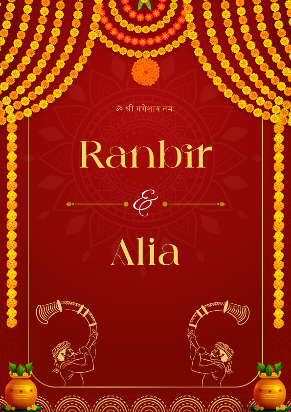 The Eternal Promise wedding invitation template