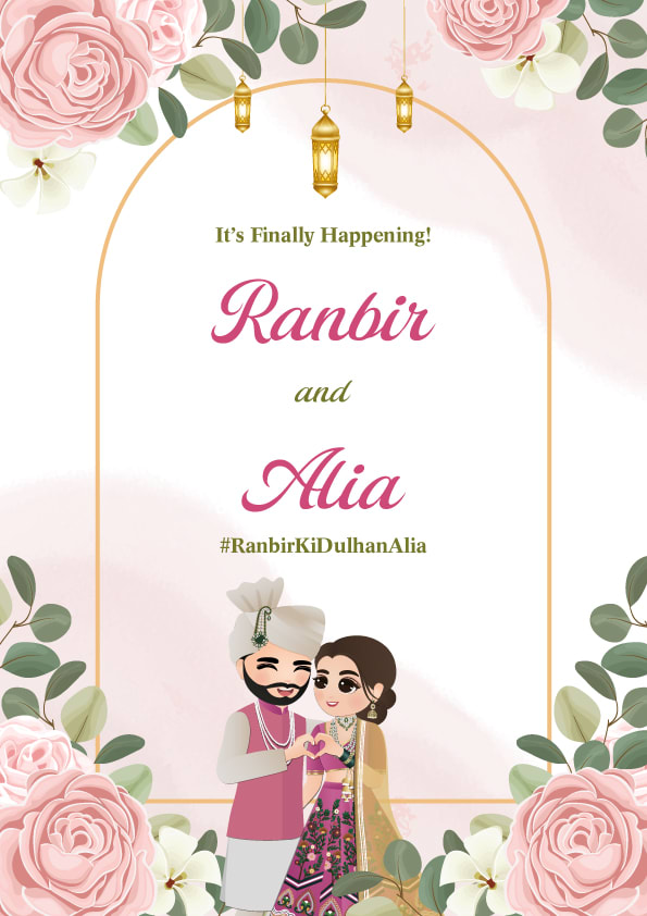 Happily Ever After wedding invitation template