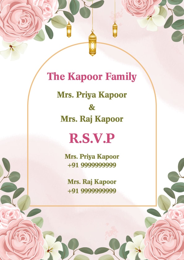 Happily Ever After wedding invitation template - Page 4