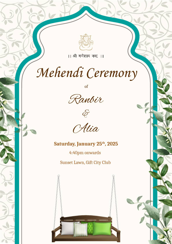 The Ivory Canvas wedding invitation template - Page 3