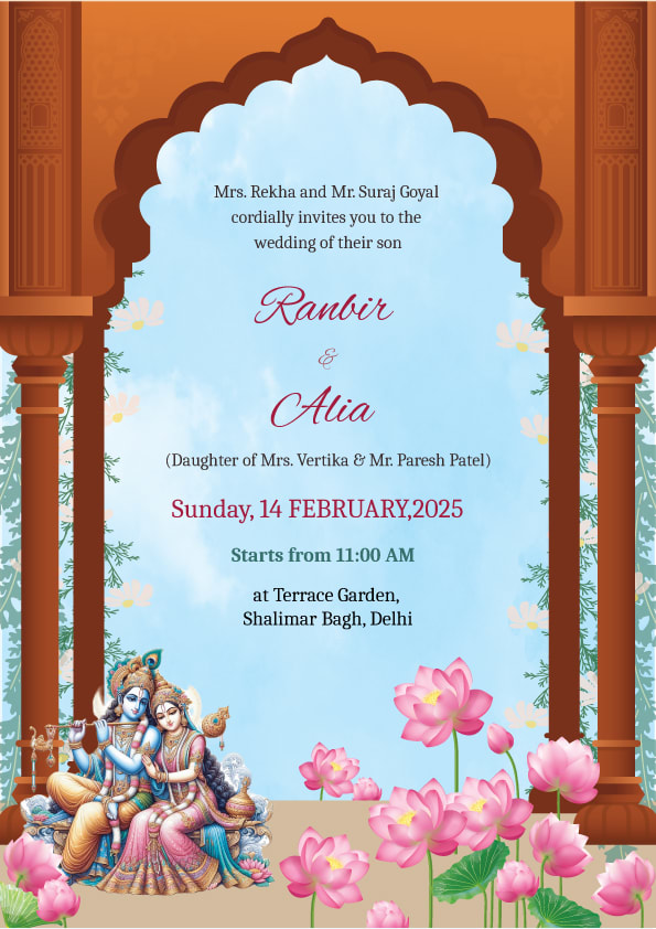 Love Saga wedding invitation template - Page 2