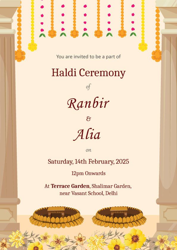 Shalimar Soirée wedding invitation template - Page 3