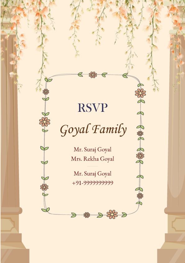 Shalimar Soirée wedding invitation template - Page 6