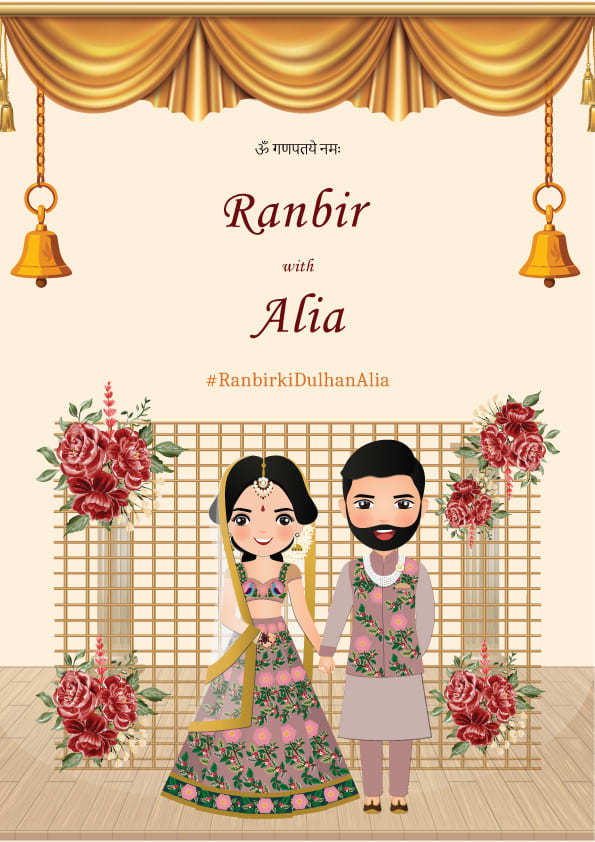 Shalimar Soirée wedding invitation template