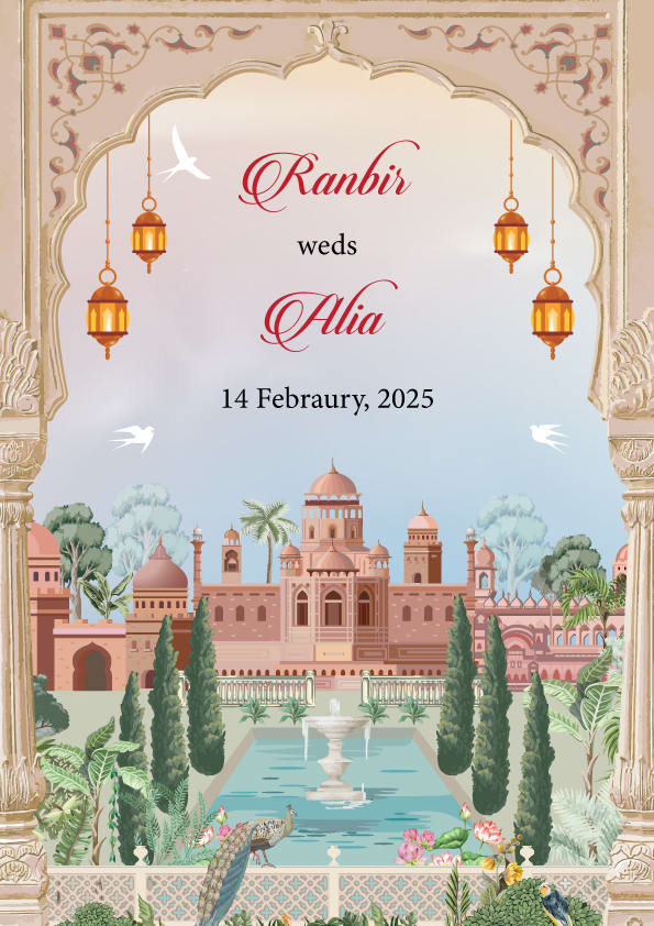 Noor-e-Shaadi wedding invitation template