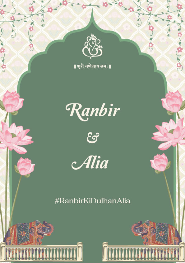 Peach Serenity wedding invitation template