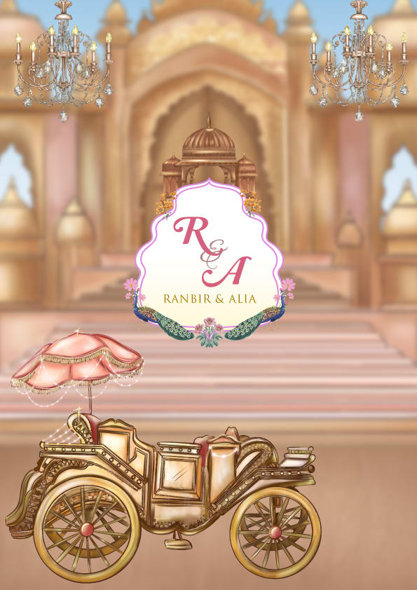 Grand Indian Wedding wedding invitation template