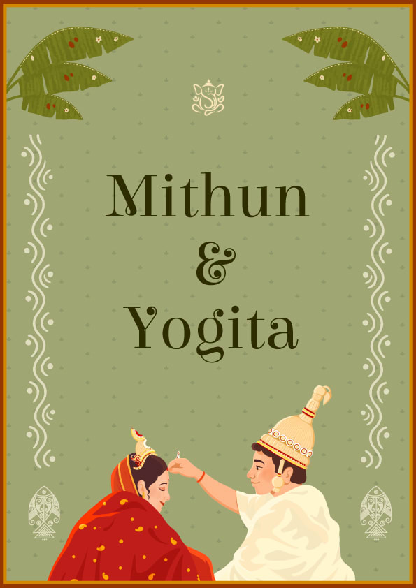 Peach Serenity wedding invitation template