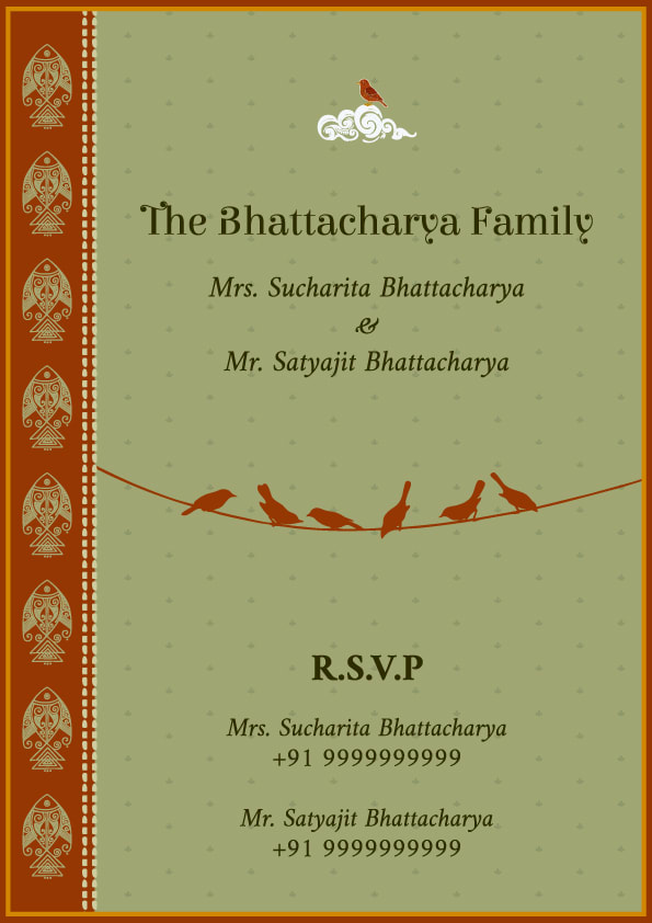 Peach Serenity wedding invitation template - Page 3