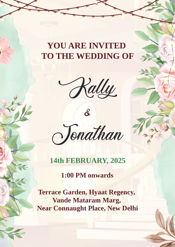 The Aisle wedding invitation template - Page 2